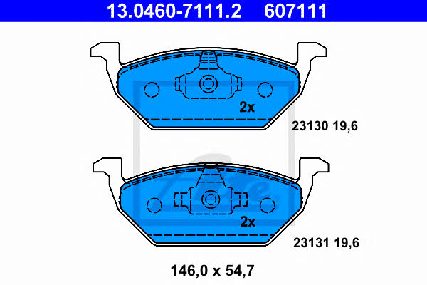 Ate Brake Pad Set, disc brake – price 166 PLN