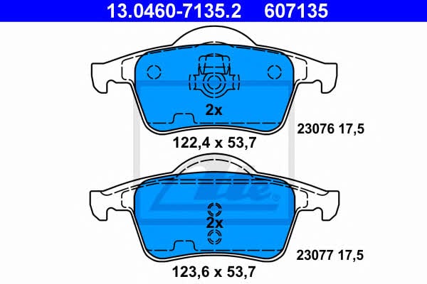 Ate Brake pad set – price 186 PLN