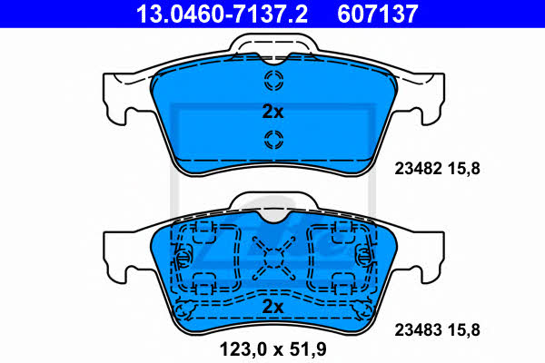 Ate Brake pad set – price 156 PLN