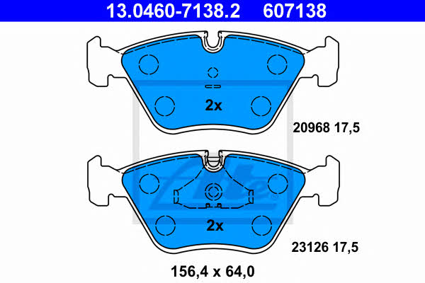 Ate Brake Pad Set, disc brake – price 229 PLN