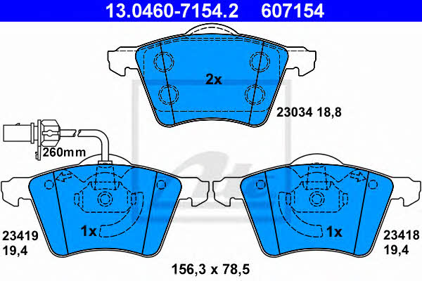Ate Brake pad set – price 300 PLN