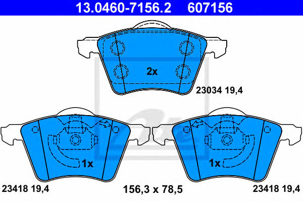 Ate Brake pad set – price 227 PLN