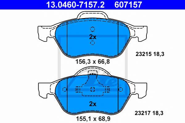 Ate Brake pad set – price 217 PLN