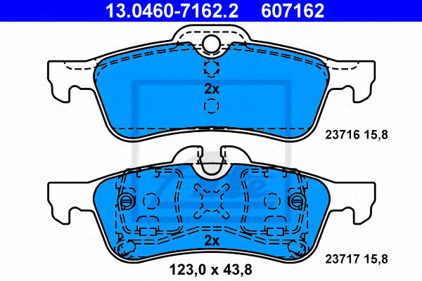 Ate Brake pad set – price 201 PLN