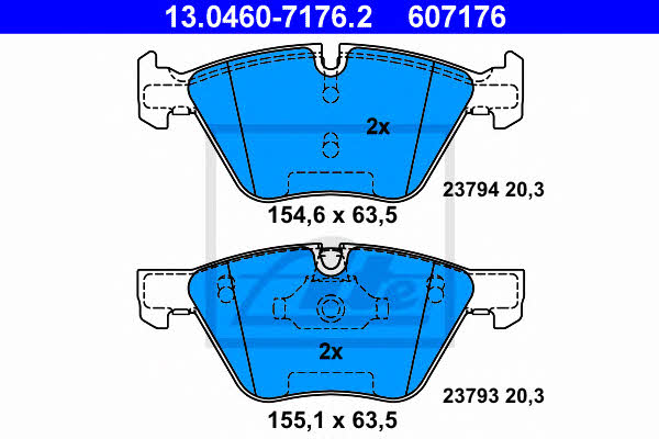 Ate Brake pad set – price 298 PLN