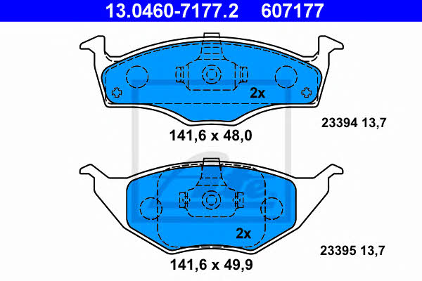 Ate Brake pad set – price 126 PLN