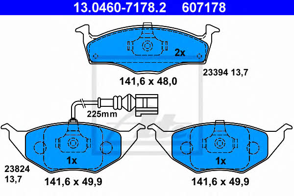 Ate Brake pad set – price [object Object] PLN