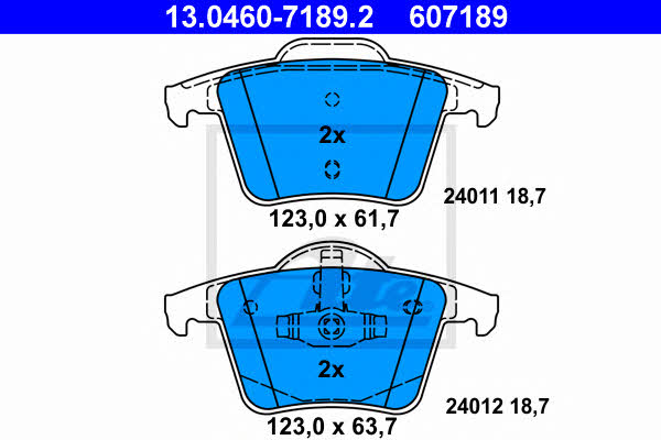 Ate Brake pad set – price 195 PLN