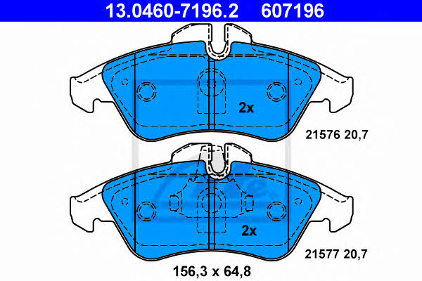 Ate Brake pad set – price 194 PLN