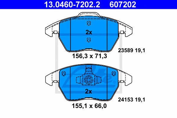 Ate Brake pad set – price 190 PLN