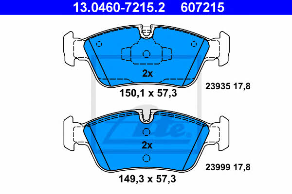 Ate Brake pad set – price 265 PLN