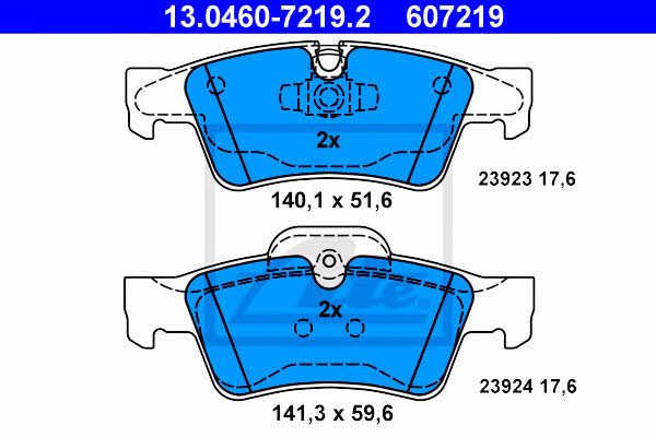 Ate Brake pad set – price 370 PLN