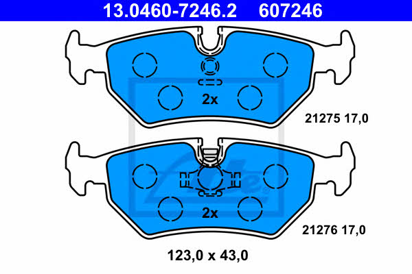 Ate Brake pad set – price [object Object] PLN