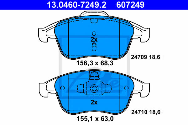 Ate Brake pad set – price 196 PLN