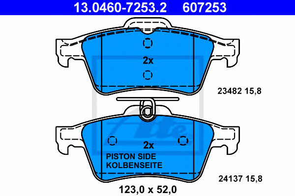 Ate Brake pad set – price [object Object] PLN