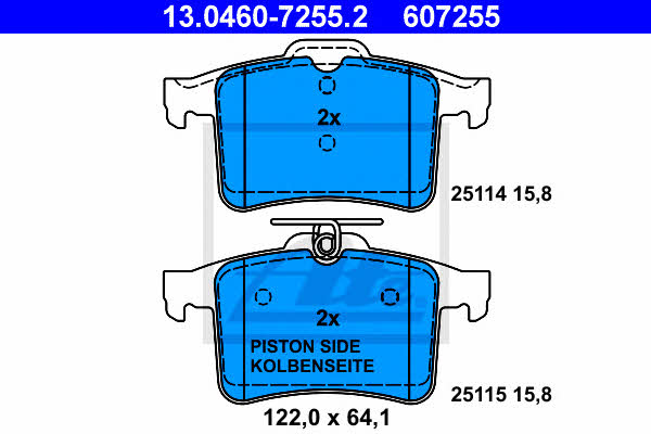 Ate Brake Pad Set, disc brake – price 265 PLN