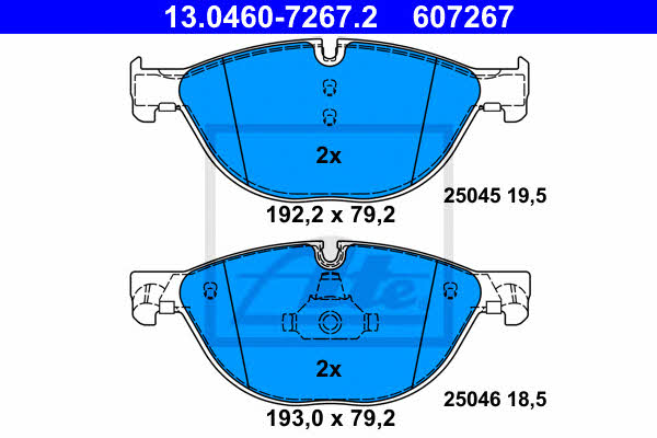 Ate Brake pad set – price 520 PLN