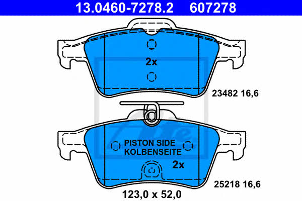 Ate Brake pad set – price 187 PLN