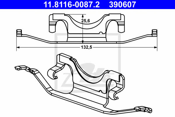 Ate Brake pad spring – price [object Object] PLN