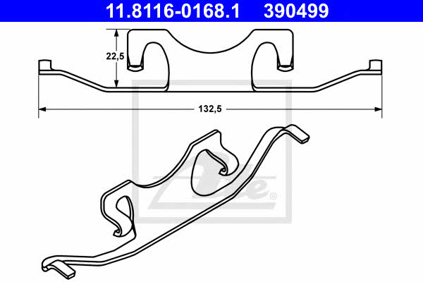 Ate Brake pad spring – price [object Object] PLN