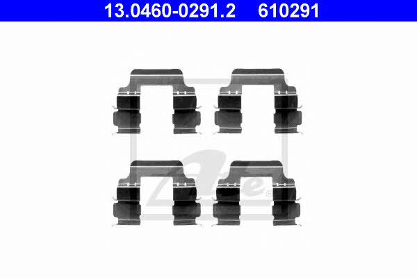 Brake pad fitting accessory Nissan Micra: 13046002912 Ate Brake pad fitting kit