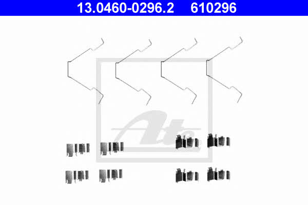 Ate 13.0460-0296.2 Mounting kit brake pads 13046002962