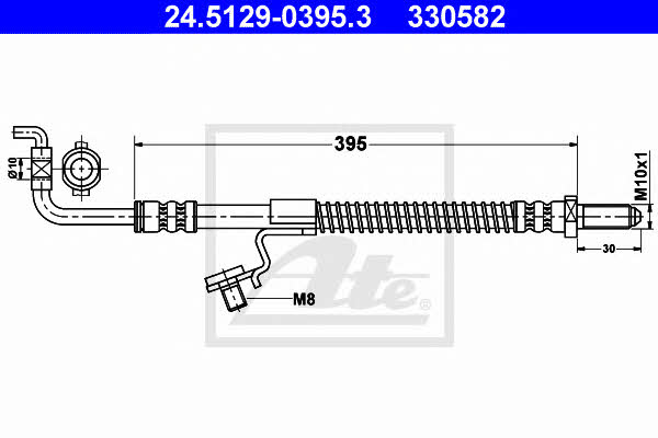 Ate 24.5129-0395.3 Brake Hose 24512903953