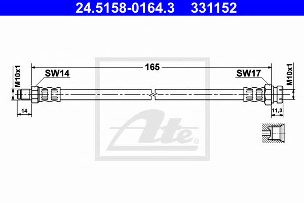 Ate Brake Hose – price [object Object] PLN