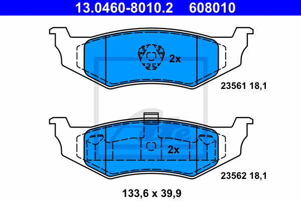 Ate Brake pad set – price 207 PLN