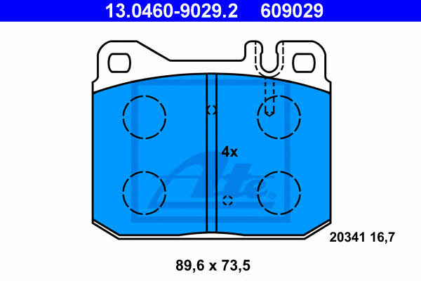 Ate Brake pad set – price [object Object] PLN
