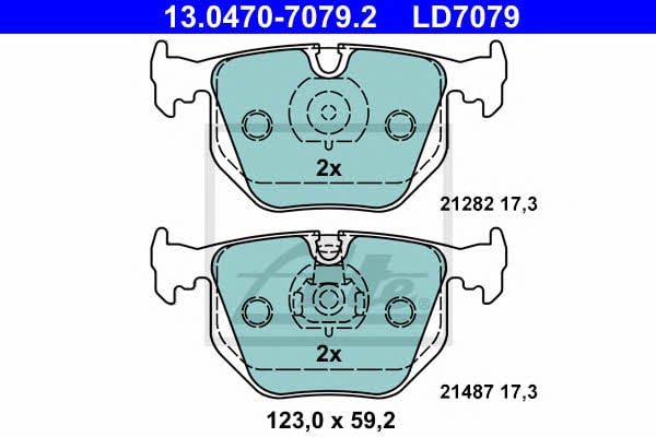 Ate ATE CERAMIC disc brake pads, set – price [object Object] PLN