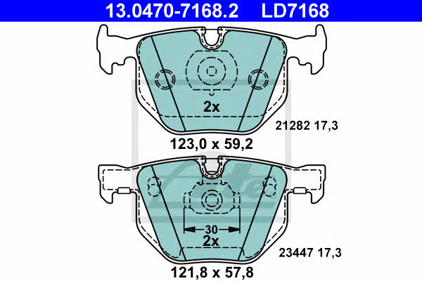 Ate ATE CERAMIC disc brake pads, set – price [object Object] PLN