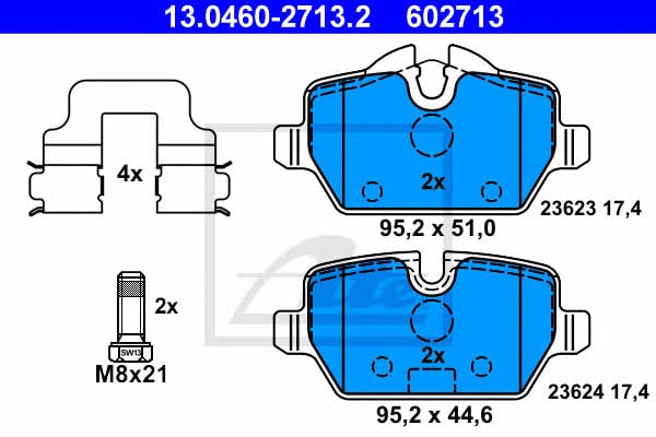 Ate Brake pad set – price 239 PLN