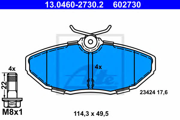 Ate Brake pad set – price 220 PLN
