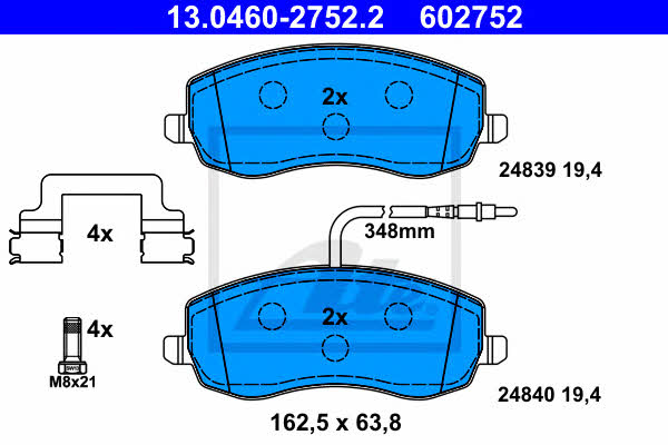 Ate Brake pad set – price 326 PLN