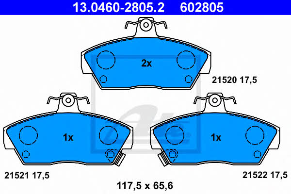 Ate Brake pad set – price [object Object] PLN