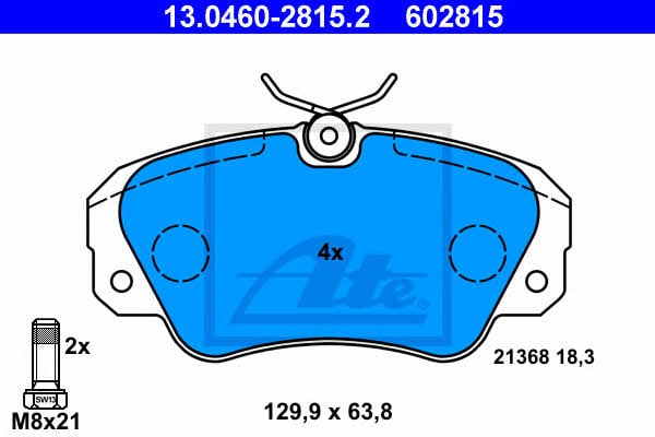 Ate Brake pad set – price 206 PLN
