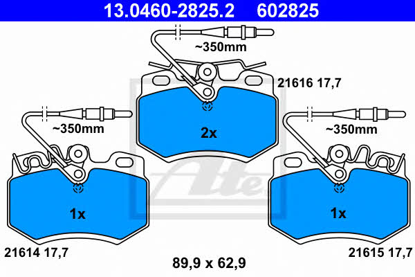 Ate Brake pad set – price [object Object] PLN