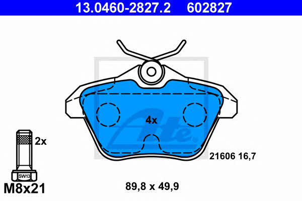 Ate Brake pad set – price 164 PLN