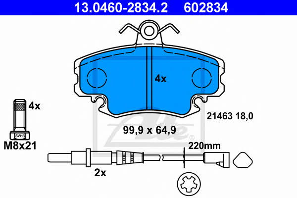 Ate Brake pad set – price 110 PLN