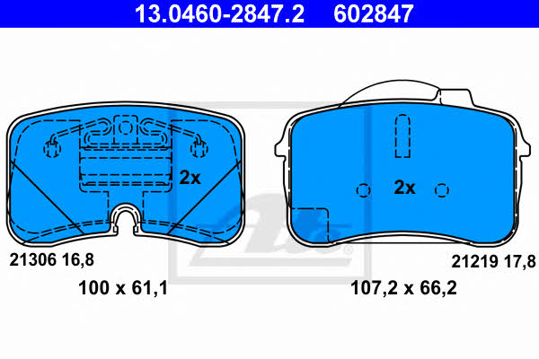 Ate Brake pad set – price [object Object] PLN