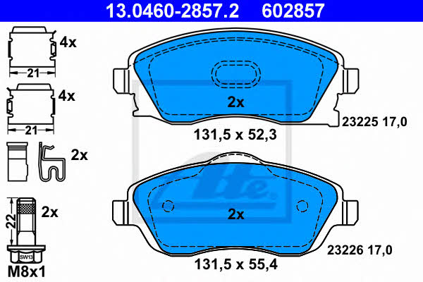 Ate Brake pad set – price 175 PLN