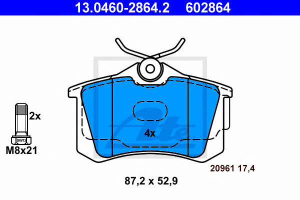 Ate Brake pad set – price [object Object] PLN