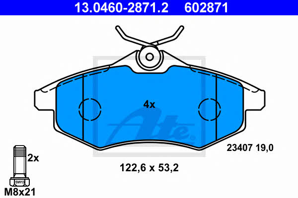 Ate Brake pad set – price 149 PLN