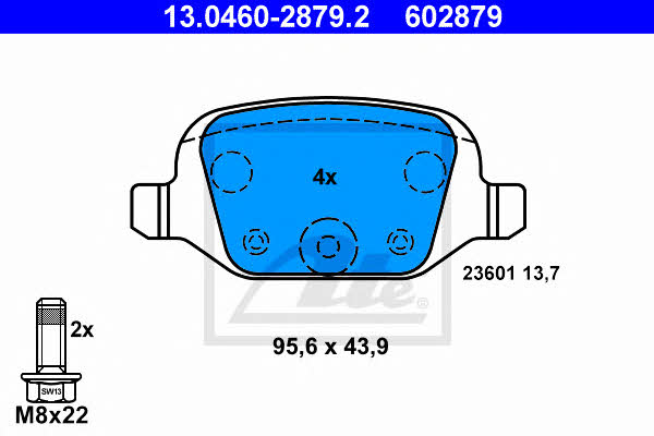 Ate Brake pad set – price [object Object] PLN