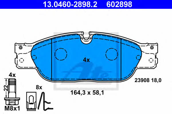 Ate Brake pad set – price [object Object] PLN