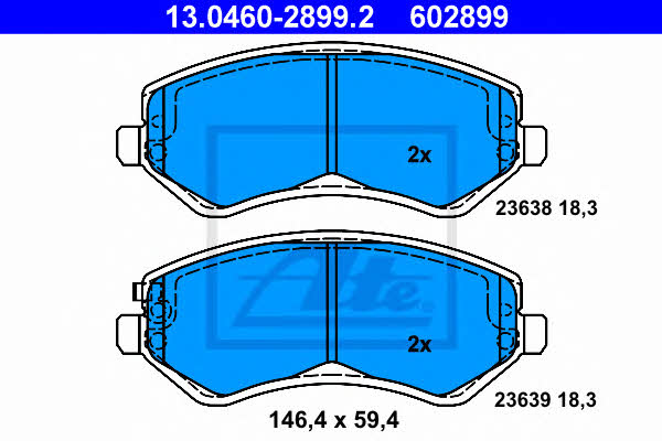 Ate Brake pad set – price 210 PLN