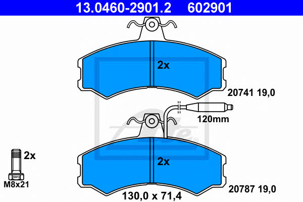 Ate Brake pad set – price 161 PLN