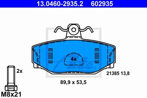 Ate Brake pad set – price [object Object] PLN