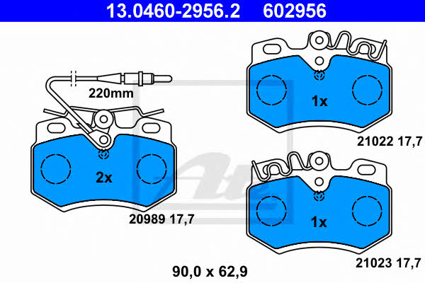 Ate Brake pad set – price [object Object] PLN